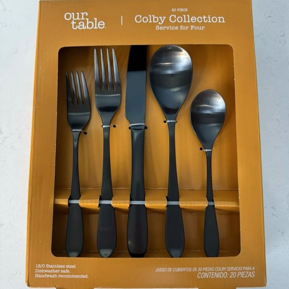 Inspiring Our Table Cecil Satin 45 Piece Flatware Set Gallery